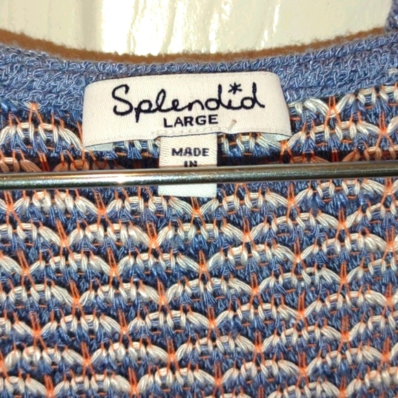 Splendid L Mermaid Tail Design Hoodie Sweater - Picture 3 of 6